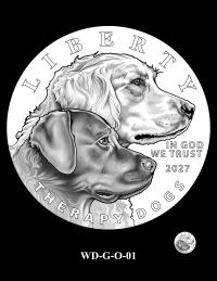 WD-G-O-01 -- 2027 Working Dog Commemorative Coin Program