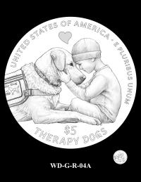 WD-G-R-04A -- 2027 Working Dog Commemorative Coin Program