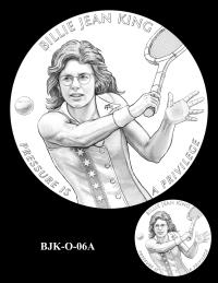 BJK-O-06A -- Billie Jean King Congressional Gold Medal